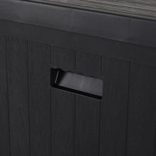 Load image into Gallery viewer, 4ft Long Outdoor Black Classic Garden Storage Deck Box Garden Storage Boxes Living and Home 
