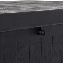 Load image into Gallery viewer, 4ft Long Outdoor Black Classic Garden Storage Deck Box Garden Storage Boxes Living and Home 
