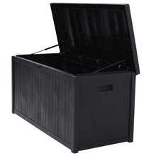Load image into Gallery viewer, 4ft Long Outdoor Black Classic Garden Storage Deck Box Garden Storage Boxes Living and Home 

