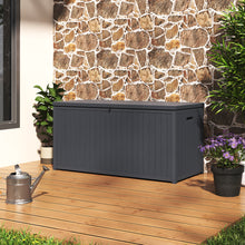 Load image into Gallery viewer, Garden Cushion Storage Box Waterproof Grey
