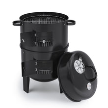 Load image into Gallery viewer, 3 in 1 BBQ Charcoal Grill 3 Tier Smoker Garden BBQ Grill Living and Home 
