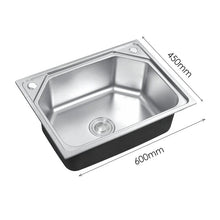 Load image into Gallery viewer, Stainless Steel Kitchen Sink Single Bowl Catering Living and Home 
