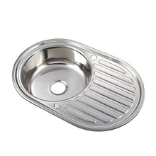 Load image into Gallery viewer, Large Inset Stainless Steel Kitchen Sink Living and Home 
