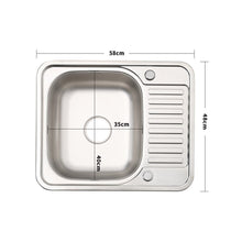 Load image into Gallery viewer, Inset Kitchen Sink Single Bowl Sink with Faucet Aperture Kitchen Sinks Living and Home 
