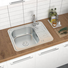 Load image into Gallery viewer, Inset Kitchen Sink Single Bowl Sink with Faucet Aperture Kitchen Sinks Living and Home 

