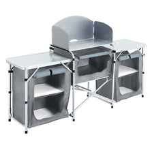 Load image into Gallery viewer, Portable Outdoor Camping Kitchen Unit with Storage Shelves
