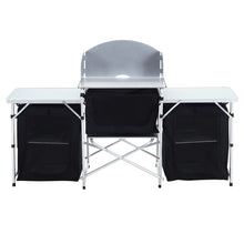 Load image into Gallery viewer, Foldable Camping Kitchen Stand with Wind Shield
