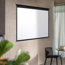 Load image into Gallery viewer, 4:3 Projector Screen with Manual Pull Down for Home Theater Projector Screens Living and Home 238cm W x 177cm H 
