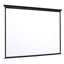 Load image into Gallery viewer, 60" 4:3 Projector Screen with Manual Pull Down for Home Theater
