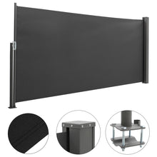 Load image into Gallery viewer, 9ft Length Side Awning Retractable Outdoor Privacy Screen

