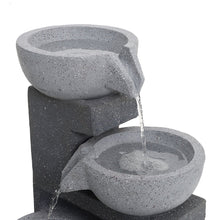 Load image into Gallery viewer, Garden Cascading Fountain Solar LED Light Rockfall Water Feature Fountains Living and Home 
