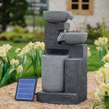 Load image into Gallery viewer, Garden Cascading Fountain Solar LED Light Rockfall Water Feature Fountains Living and Home 
