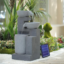 Load image into Gallery viewer, Garden Cascading Fountain Solar LED Light Rockfall Water Feature Fountains Living and Home 
