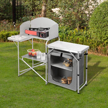 Load image into Gallery viewer, Outdoor Portable Camp Kitchen with Zippered Storage
