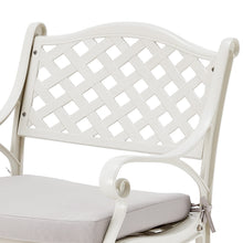 Load image into Gallery viewer, Livingandhome Set of 5 Retro Garden Bistro Set Cast Aluminum with Cushions, AI1045AI1043AI1043
