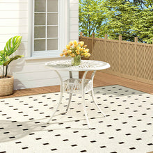 Load image into Gallery viewer, Vintage Round Cast Aluminum Garden Bistro Table
