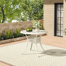 Load image into Gallery viewer, Vintage Round Cast Aluminum Garden Bistro Table
