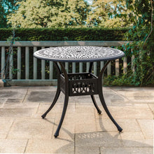 Load image into Gallery viewer, Vintage Round Cast Aluminum Garden Bistro Table
