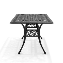 Load image into Gallery viewer, Livingandhome Set of 7 Retro Garden Bistro Set Cast Aluminum with Cushions, AI1048AI1044AI1044AI1044
