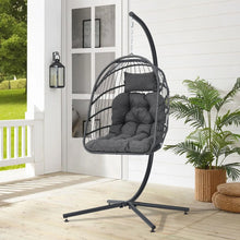 Load image into Gallery viewer, Hanging Chair with Stand and Cushion
