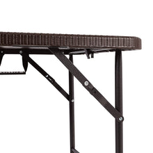 Load image into Gallery viewer, 120 CM Folding Table UK -Brown Collapsible Design Portable Tables Foldtable table Living and Home 
