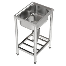Load image into Gallery viewer, Stainless Steel Commercial Sink with Shelf
