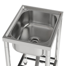 Load image into Gallery viewer, Stainless Steel Commercial Sink with Shelf
