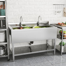 Load image into Gallery viewer, Premium Stainless Steel Deep Sink with Front Surround and Shelf Living and Home 
