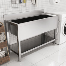 Load image into Gallery viewer, Premium Stainless Steel Deep Sink with Front Surround and Shelf Living and Home 
