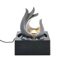 Load image into Gallery viewer, Tabletop Resin Water Fountain with LED Light
