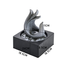Load image into Gallery viewer, Tabletop Resin Water Fountain with LED Light
