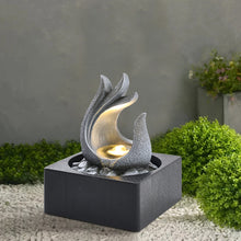 Load image into Gallery viewer, Tabletop Resin Water Fountain with LED Light
