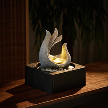Load image into Gallery viewer, Tabletop Resin Water Fountain with LED Light

