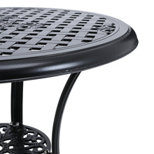 Load image into Gallery viewer, Cast Aluminum Patio Dining Table with Umbrella Hole

