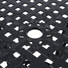 Load image into Gallery viewer, Cast Aluminum Patio Dining Table with Umbrella Hole
