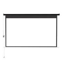 Load image into Gallery viewer, 16:9 Electric Motorized Projector Screen with Remote, 120" Black
