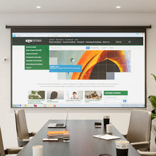 Load image into Gallery viewer, 16:9 Electric Motorized Projector Screen with Remote, 120" Black
