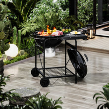 Load image into Gallery viewer, Outdoor Round Charcoal Grill with Side Table
