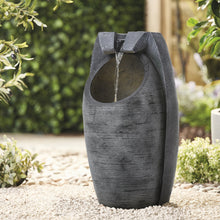 Load image into Gallery viewer, Garden Sanctuary Outdoor Solar-Powered Water Fountain Rockery Decor
