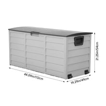 Load image into Gallery viewer, Outdoor Storage Deck Box with Wheels
