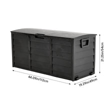 Load image into Gallery viewer, Outdoor Storage Deck Box with Wheels
