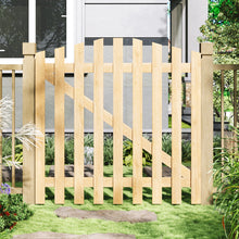 Load image into Gallery viewer, 120x120cm Outdoor Wooden Garden Gate Fence Door
