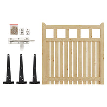 Load image into Gallery viewer, 120x120cm Outdoor Wooden Garden Gate Fence Door
