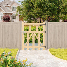 Load image into Gallery viewer, 2.5x3ft Outdoor Wooden Garden Gate Fence Door
