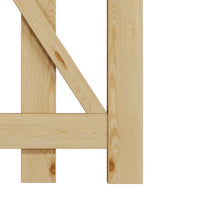 Load image into Gallery viewer, 2.5x3ft Outdoor Wooden Garden Gate Fence Door
