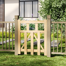 Load image into Gallery viewer, 2.5x3ft Outdoor Wooden Garden Gate Fence Door
