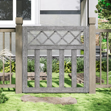 Load image into Gallery viewer, 3 x 3 ft Outdoor Cross Top Wooden Garden Gate Pedestrian Fence Yard Door
