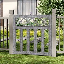 Load image into Gallery viewer, 3 x 3 ft Outdoor Cross Top Wooden Garden Gate Pedestrian Fence Yard Door
