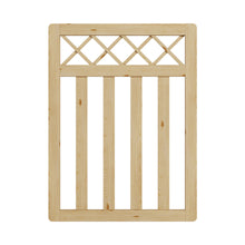 Load image into Gallery viewer, 3 x 4 ft Outdoor Cross Top Wooden Garden Gate Pedestrian Fence Yard Door
