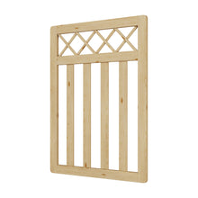 Load image into Gallery viewer, 3 x 4 ft Outdoor Cross Top Wooden Garden Gate Pedestrian Fence Yard Door
